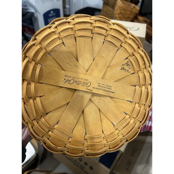 Longaberger Sewing Circle Basket Liner Combo 2001 Collectors Club NEW - Picture 4 of 5
